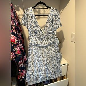 DKNY Blue Floral Dress
